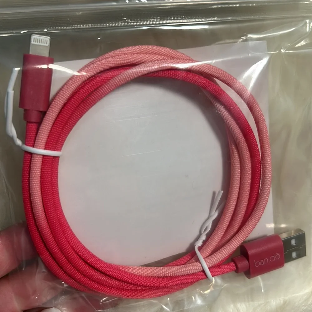 ban.do Pink Ombré Lightnight to USB Charging Cable